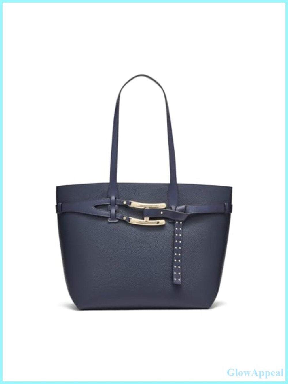 HALSTON Women's Tasha Magnetic-Snap Tote Bag Satchel